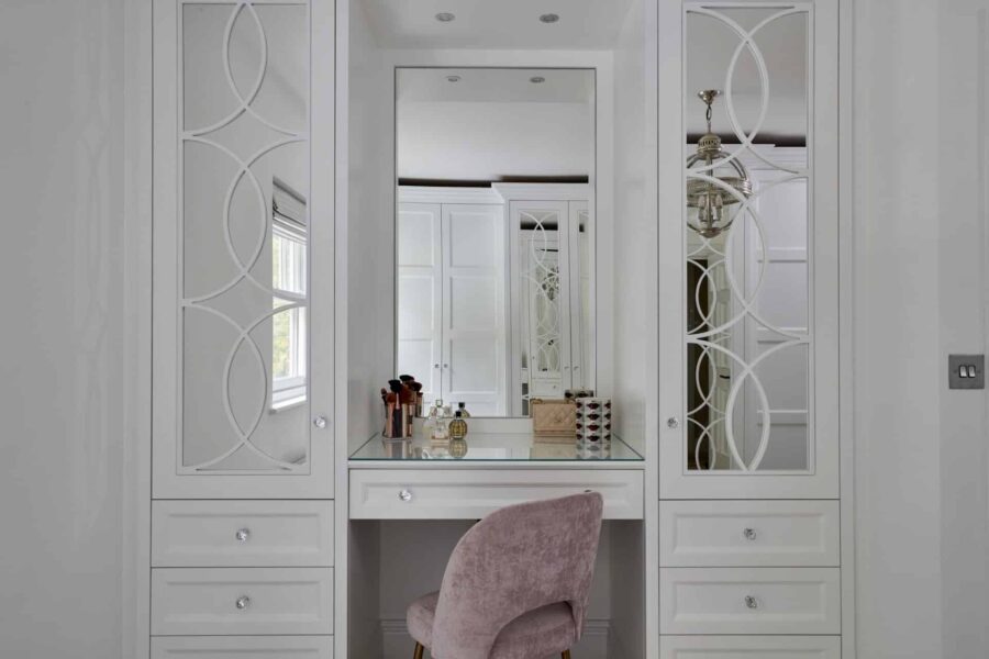 Luxurious designer dressing table in a room