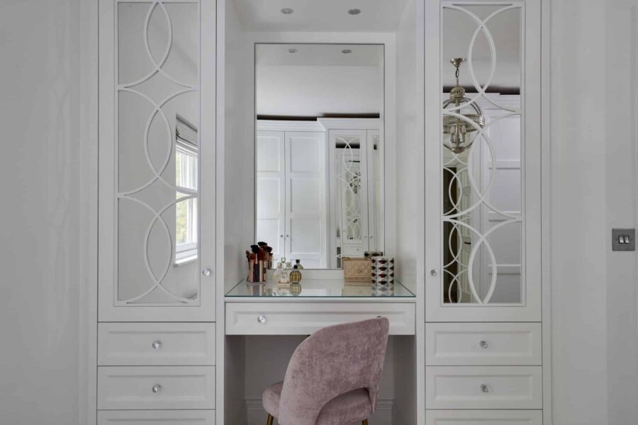 Luxurious designer dressing table in a room