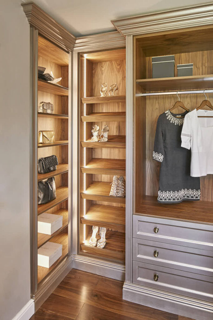 hayes-buckinghamshire (15) open fronted walk in wardrobe with LED lighting
