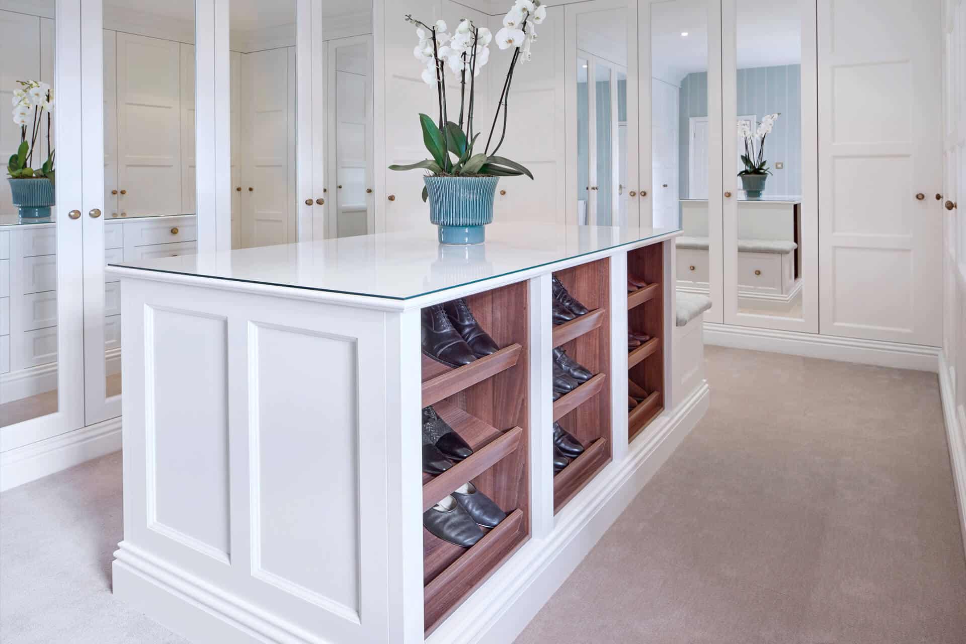 Elegant bespoke dressing rooms