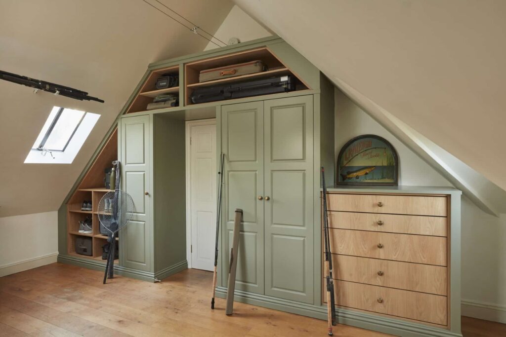 The Mill House - 1295 Imperial fitted fishing closet by The Heritage Wardrobe Company