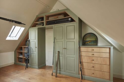 Imperial fitted fishing closet by The Heritage Wardrobe Company