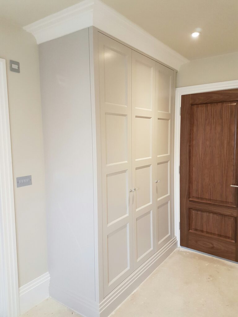 3b Edwardian Fitted Wardrobes in white by The Heritage Wardrobe Company