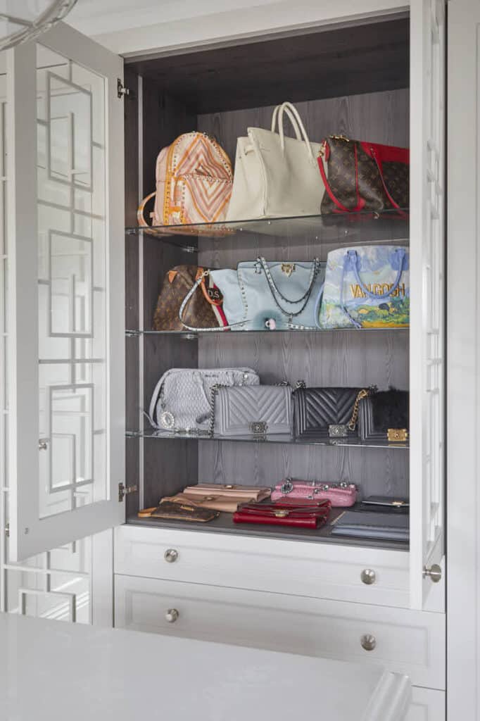 Heritage Simcox Empire_2264 Imperial fitted wardrobe with glass door open