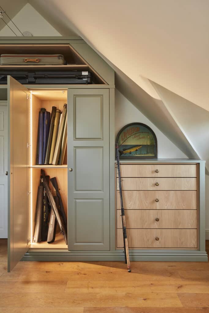 The Mill House - Heritage wardrobe company1289 Imperial fitted fishing closet by The Heritage Wardrobe Company
