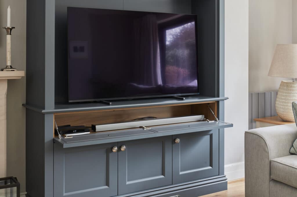 Woking - Wilson 6 Custom made built in tv unit made by The Heritage Wardrobe Company