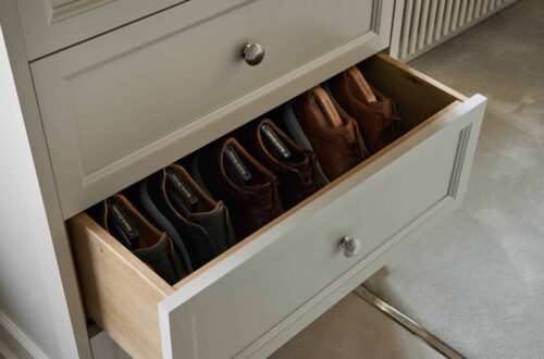 Victorian style tallboy drawers - opened