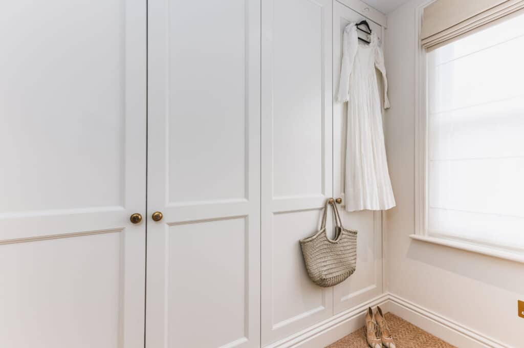 Millie_wardrobe11_creditAnnaButcher Tilford style fitted wardrobes in Millie Mackintosh dressing room
