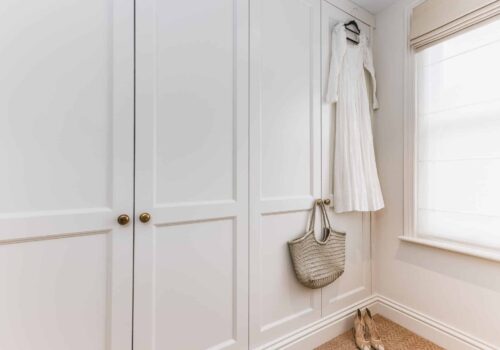 Tilford style fitted wardrobes in Millie Mackintosh dressing room