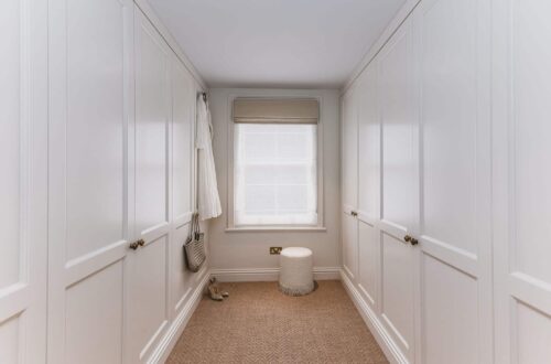 Tilford style fitted wardrobes in Millie Mackintosh dressing room