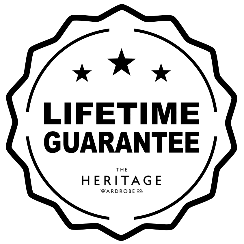 Lifetime Guarantee on all installations at The Heritage Wardrobe Company