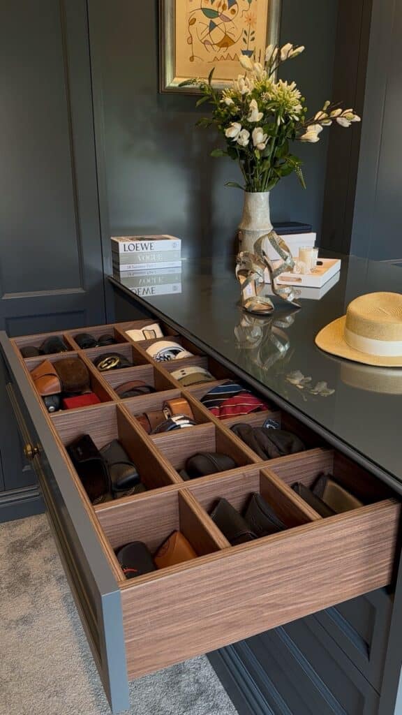 IMG_3011 Tilford style dressing room island with drawers open
