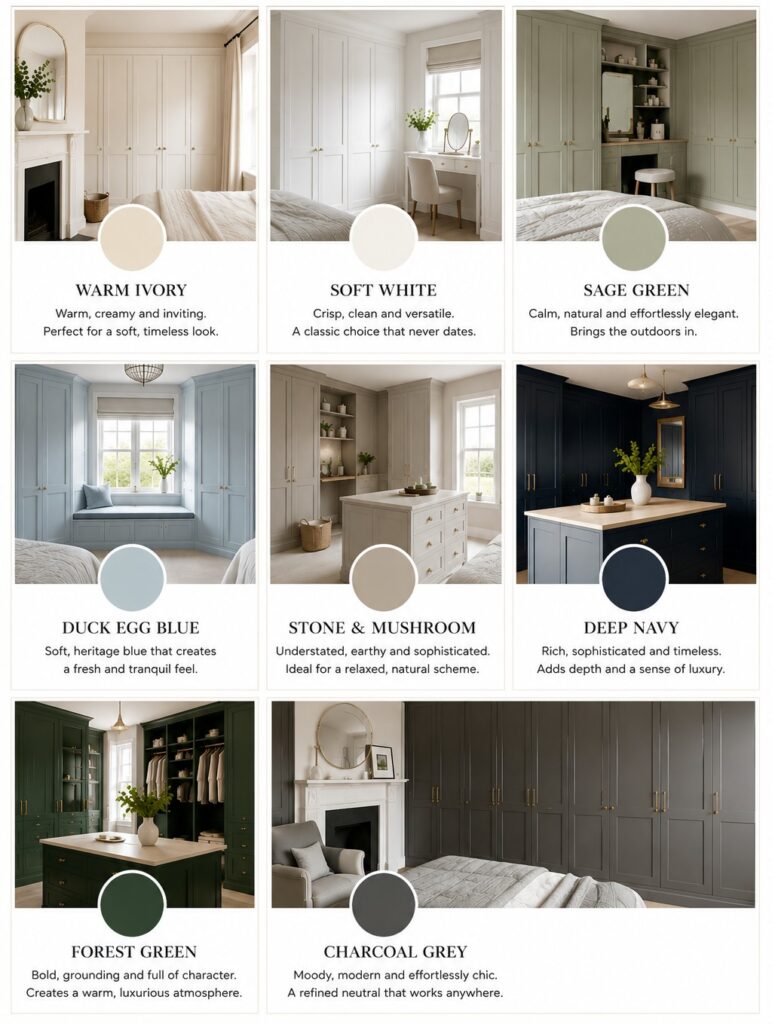country-style wardrobe colour examples